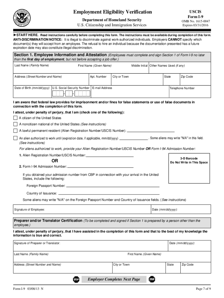 I9 2024 Form Printable Spanish Rahal Carmella