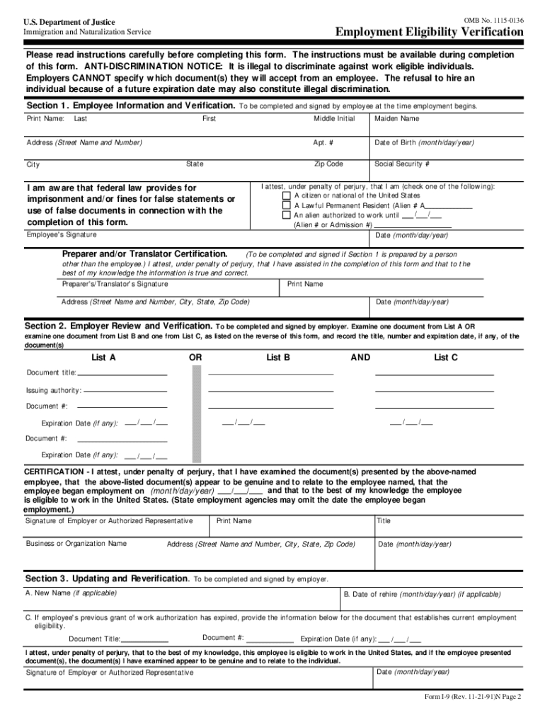 2023 I9: Fill Out &amp;amp; Sign Online | Dochub within Current I-9 Form