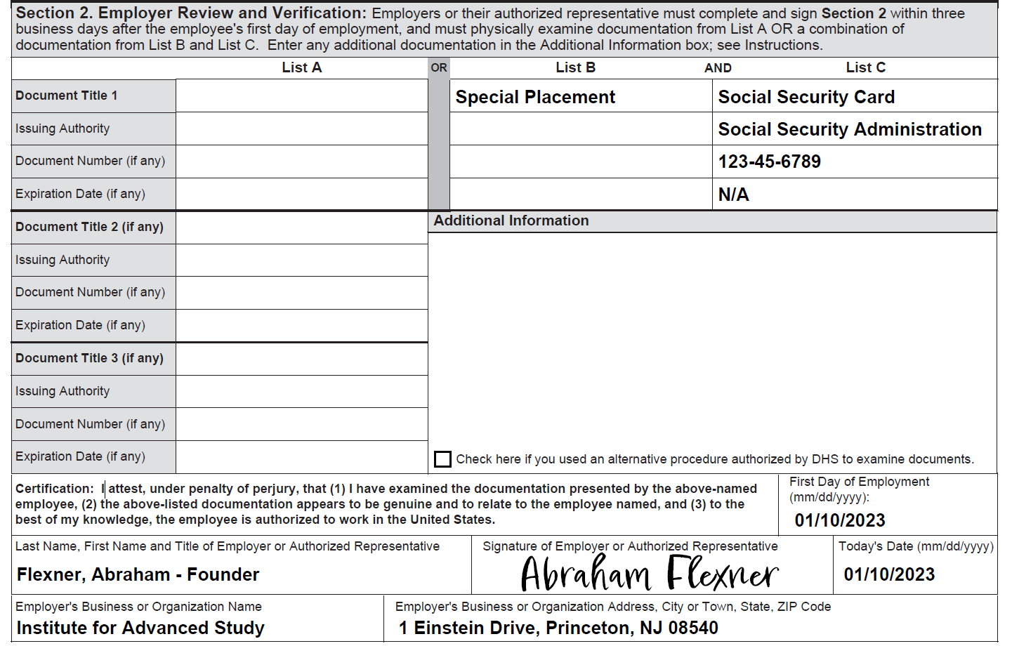 4.3 Employees With Disabilities (Special Placement) | Uscis intended for USCIS I9 Form Requirements