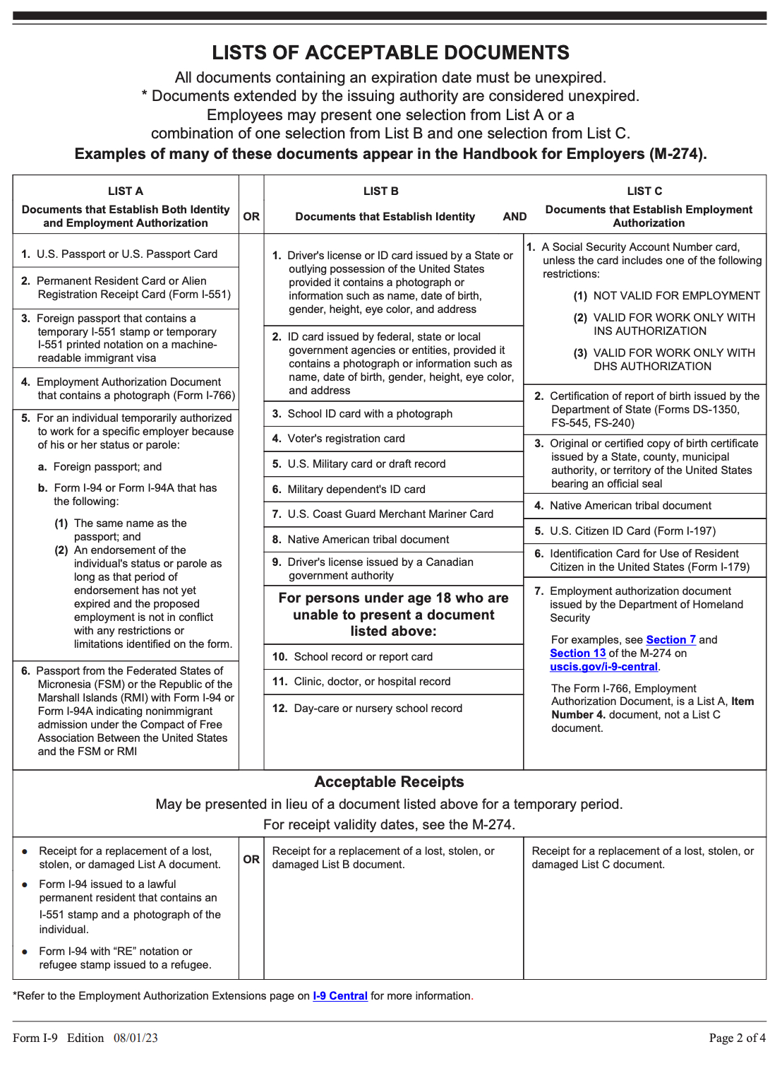 Georgetown University I-9 Process | Human Resources | Georgetown inside I-9 Form Requirements