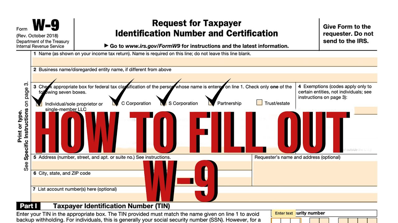 How To Complete Irs W9 Form | W 9 Form With Examples with regard to Irs I9 Form