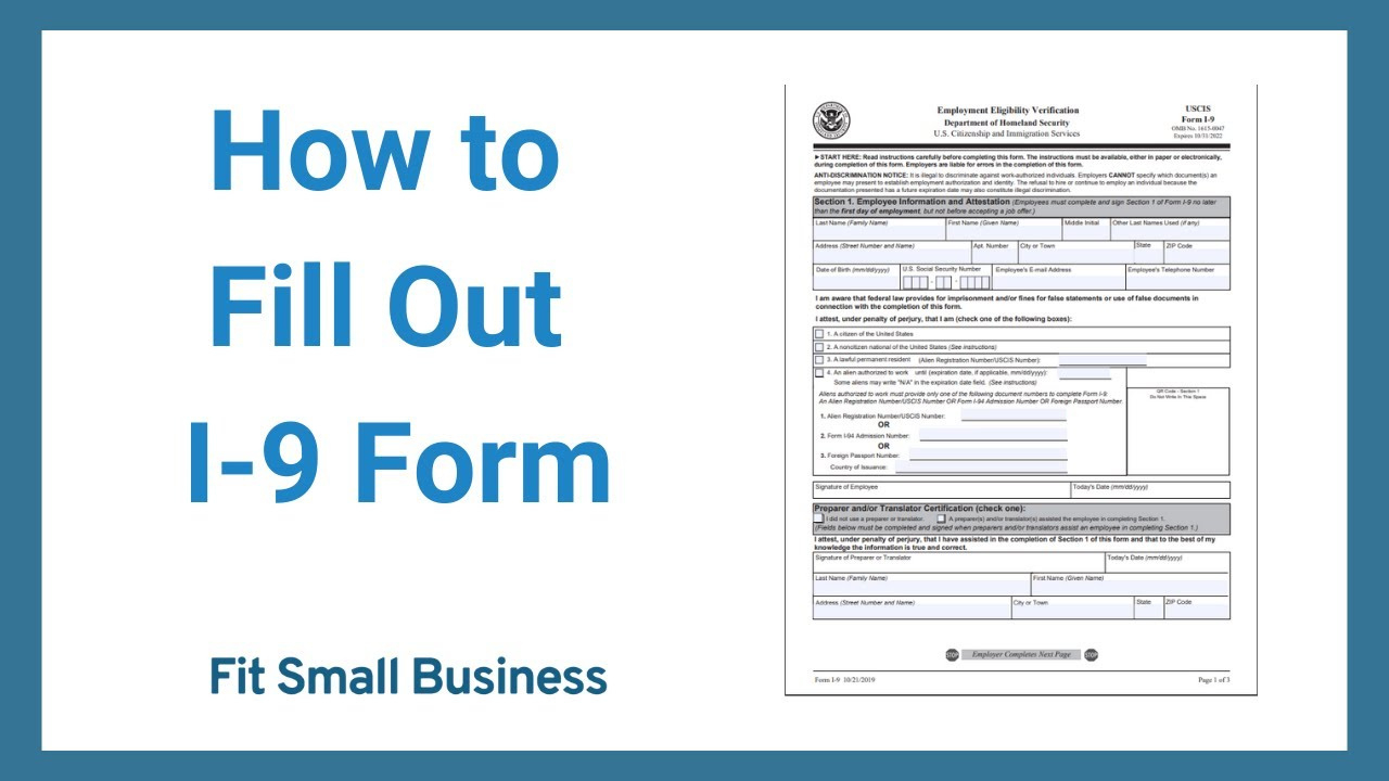 How To Fill Out An I-9 Form throughout I-9 Fillable Form