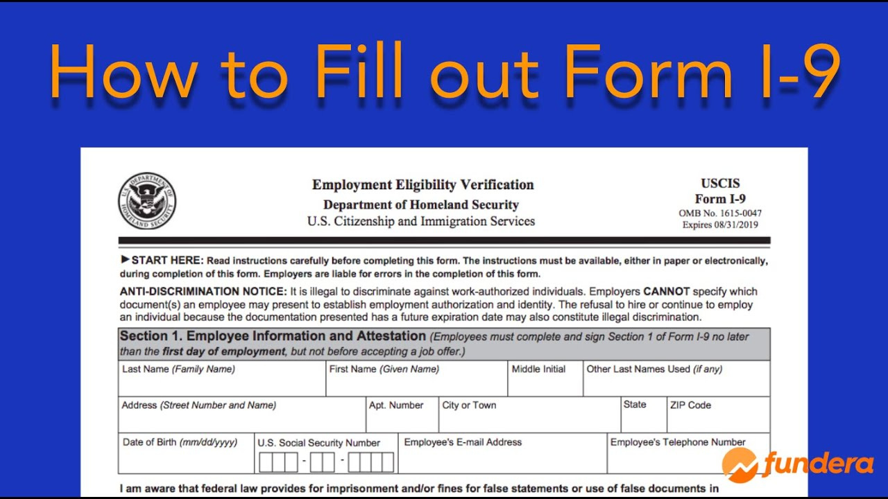 How To Fill Out Form I-9: Easy Step-By-Step Instructions inside Federal I-9 Form