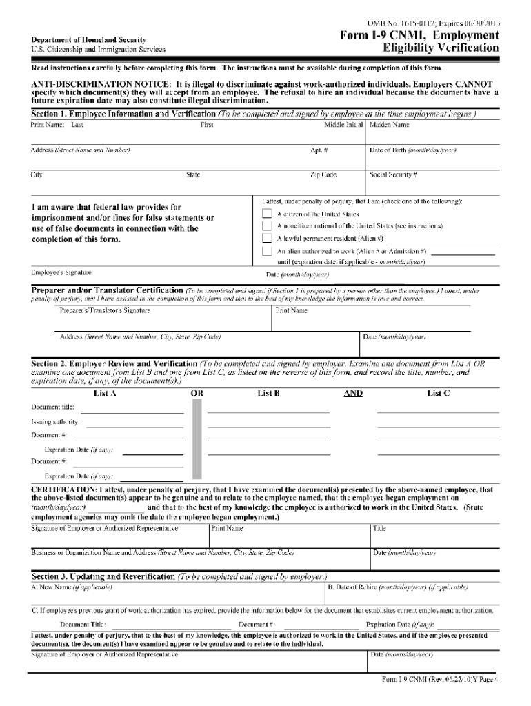 I 9 Form 2023 Pdf: Fill Out &amp;amp; Sign Online | Dochub with 2024 I-9 Form