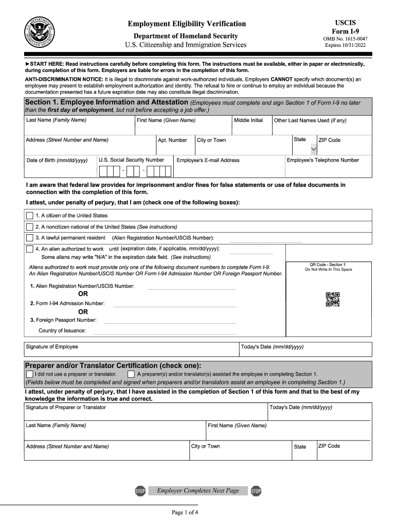 I 9 Form Fillable: Fill Out &amp;amp; Sign Online | Dochub in Current I-9 Form