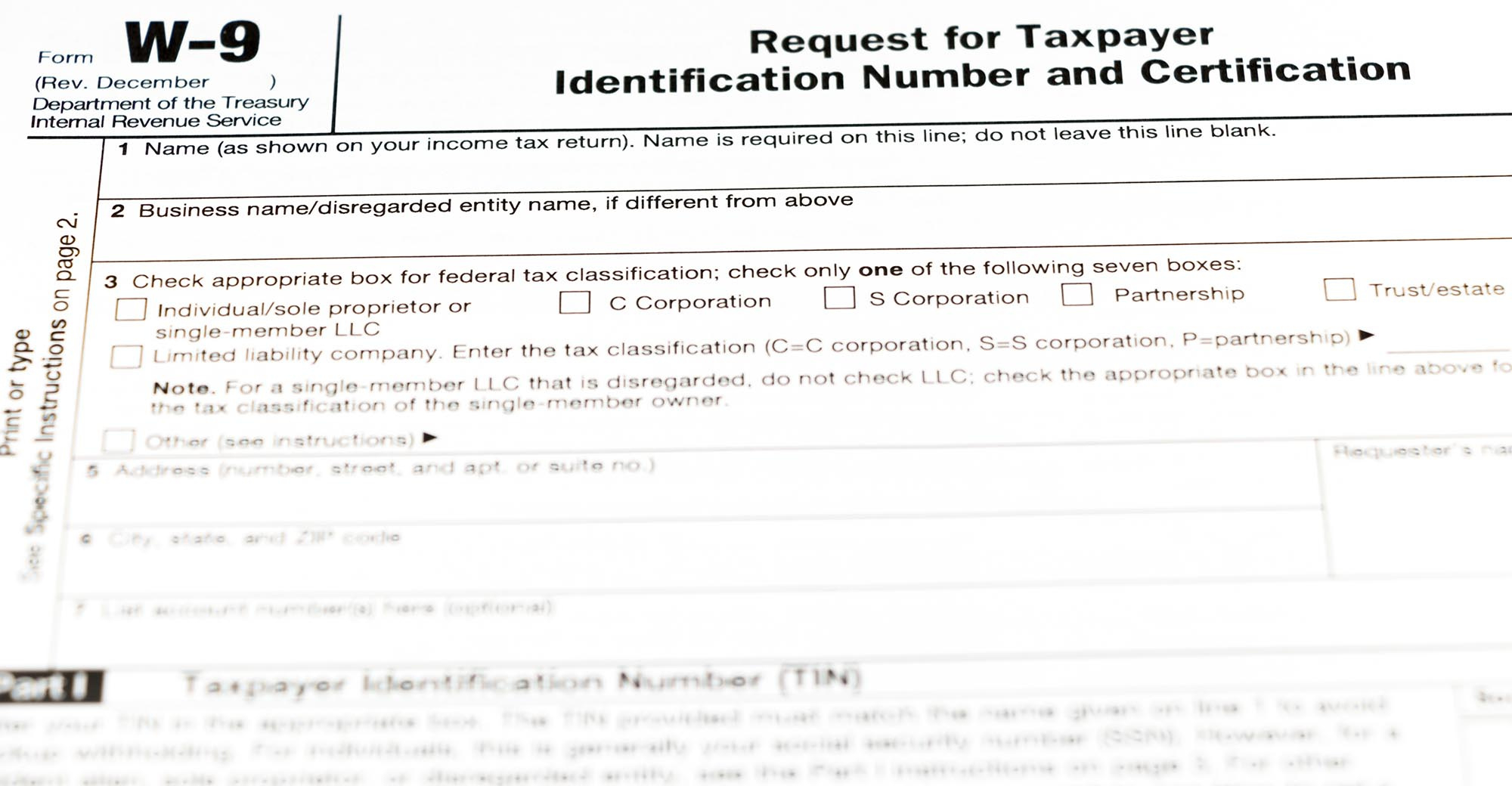 Irs Form W-9 Changes And Their Impact On Trusts And Estates inside Irs I9 Form