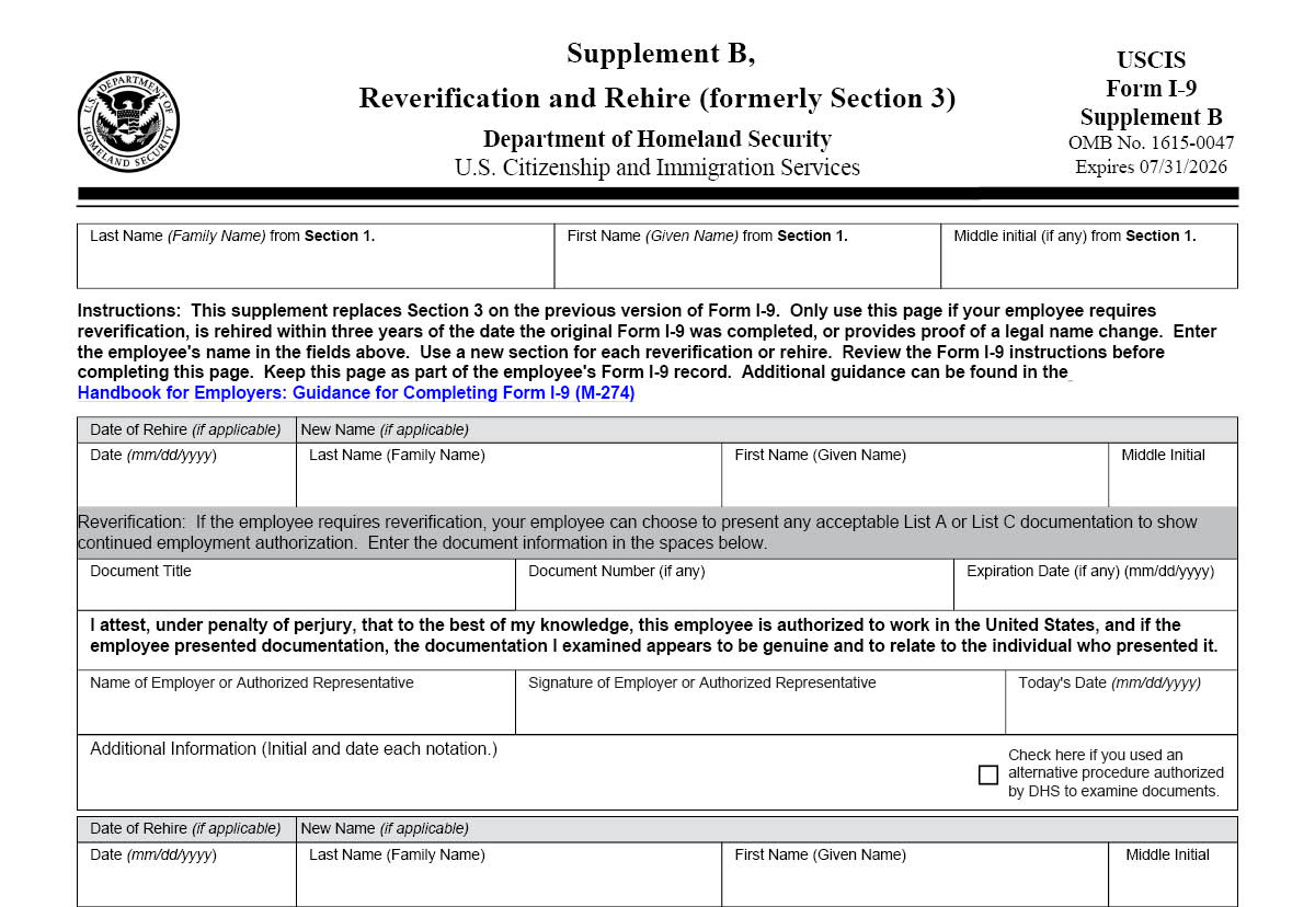 New I-9 Form 2023: Everything You Need To Know To Stay In Compliance pertaining to Form I-9 PDF
