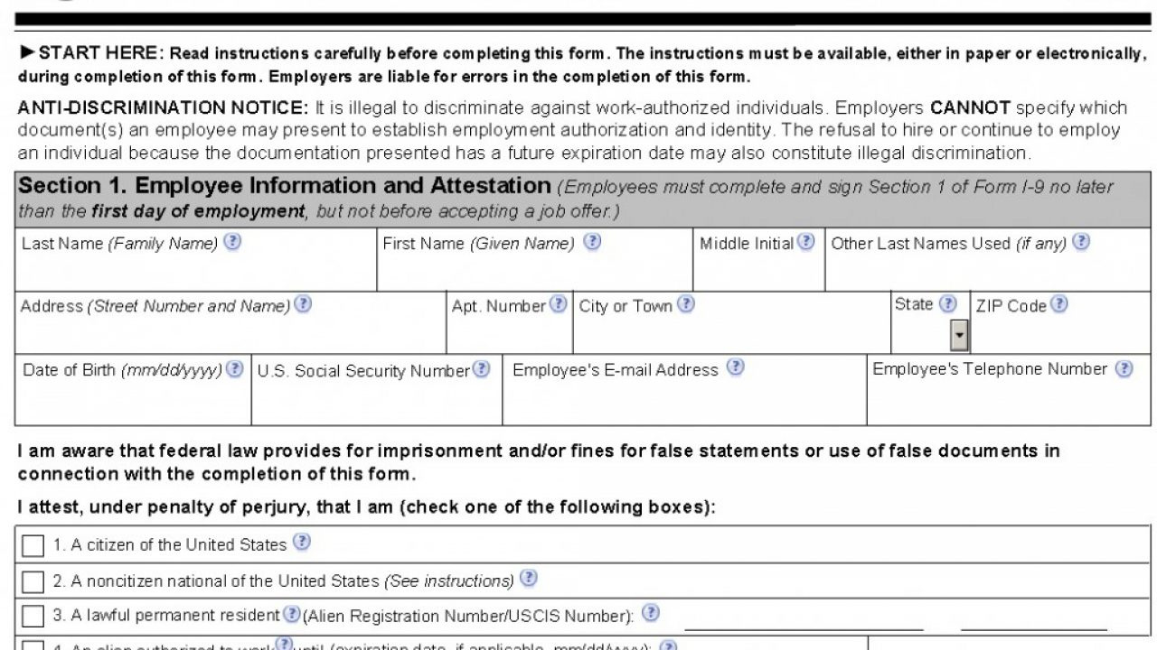 New I-9 Form | Connecticut&amp;#039;S Lawyers For Employers intended for Federal I-9 Form