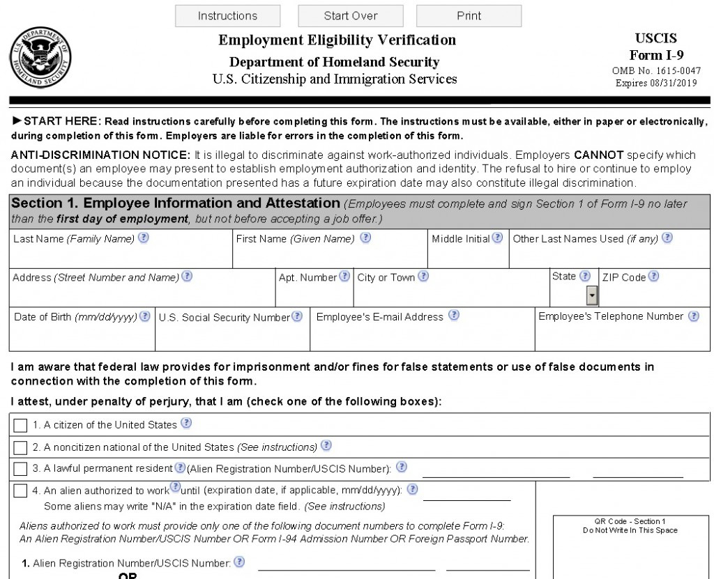 New I-9 Form | Connecticut&amp;#039;S Lawyers For Employers throughout Form I-9 Pdf