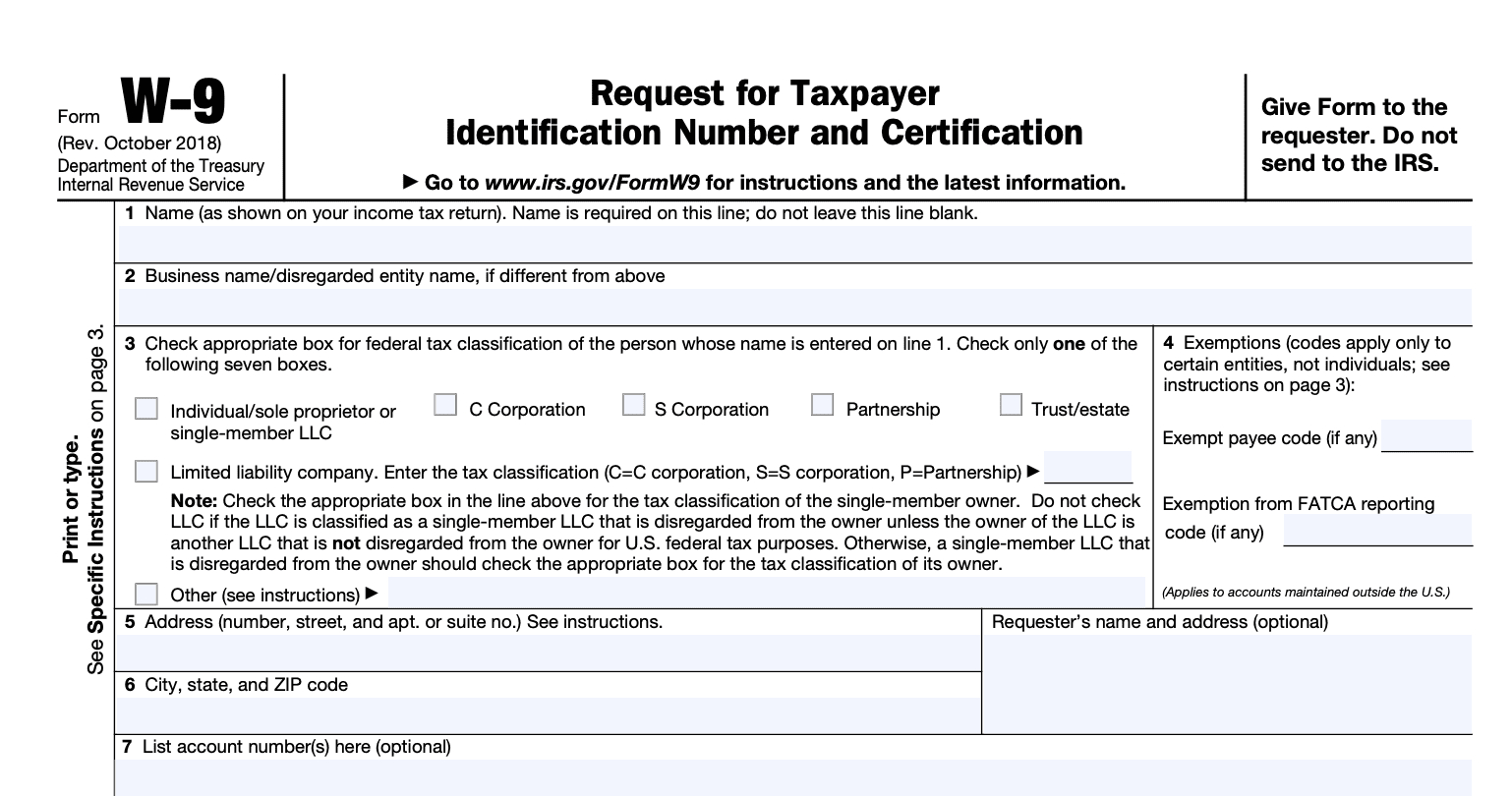 What Is A W-9 Form? How Do I Fill It Out? | Gusto intended for Irs I-9 Form