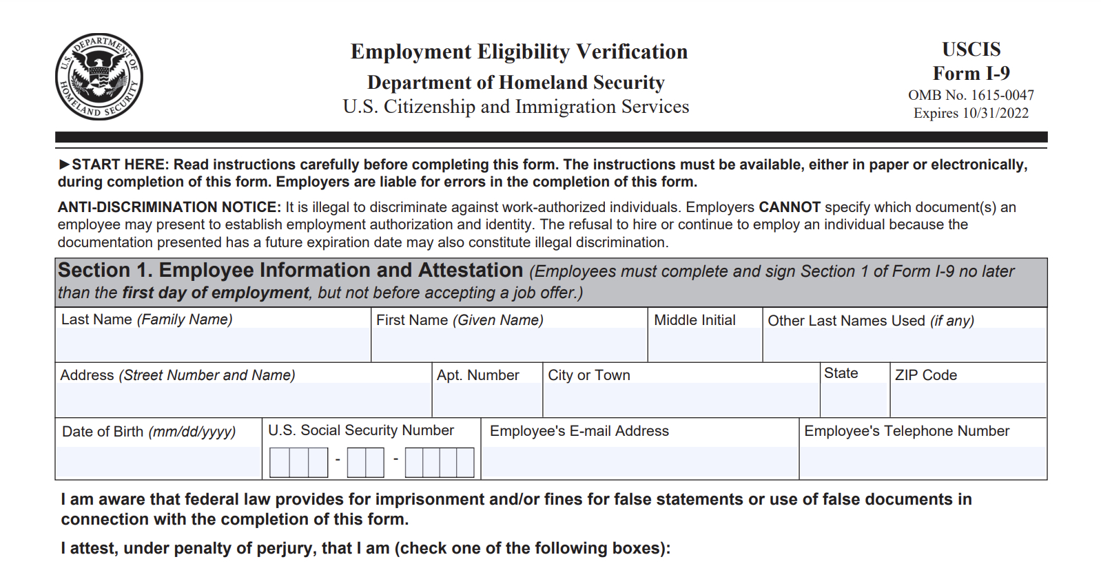 What Is Form I-9? inside Irs I-9 Form